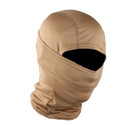 Masque Tactique Complet en Silicone et Tissu Elastique Camouflage pour Chasse Airsoft Vélo Kaki