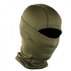 Masque Tactique Complet en Silicone et Tissu Elastique Camouflage pour Chasse Airsoft Vélo Vert