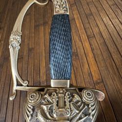 BELLE ÉPÉE DE CHEF MUSICIEN MILITAIRE