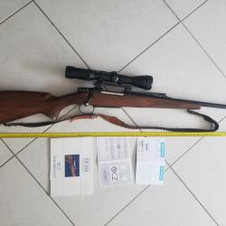 Carabine CZ 550 Battue avec lunette amovible.