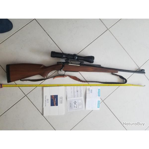 Carabine CZ 550 Battue avec lunette amovible.