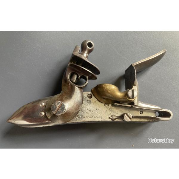 Platine a silex de fusil d'infanterie de la garde imperiale manufacture de Versailles