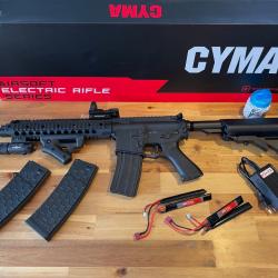 FUSIL D'ASSAUT M4 AIRSOFT REPLIQUE AEG CYMA CM.622 MOSFET EDITION BLACK