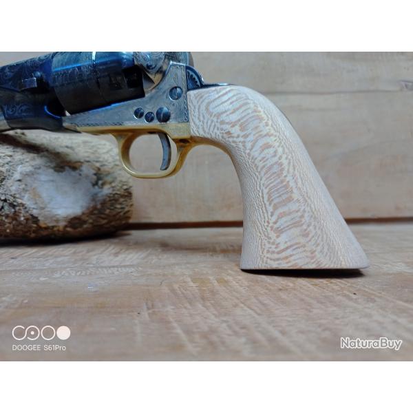 poigne crosse en platane colt 1860 Pietta