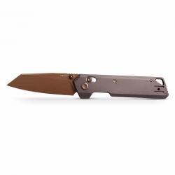Couteau VOSTEED Parallel Manche Titane Purple Lame Acier S35VN Copper Dune Crossbar Lock VOSA3505