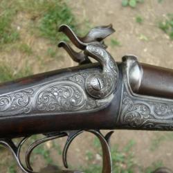 Fusil à broche calibre 16 signé Lefaucheux