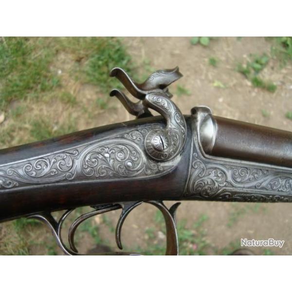 Fusil de luxe  broche calibre 16 sign Lefaucheux