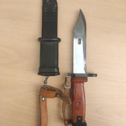 Baïonnette polonaise 6h4 AK AKM AK74 URSS Pologne tantal