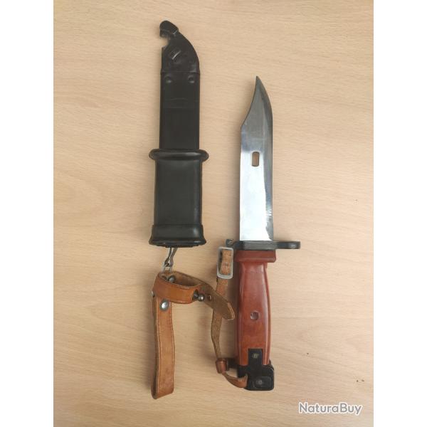 Baonnette polonaise 6h4 AK AKM AK74 URSS Pologne tantal