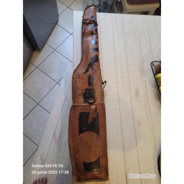 ETUI CUIR FUSIL OU CARABINE CUIR ARTISANA MEXICAIN