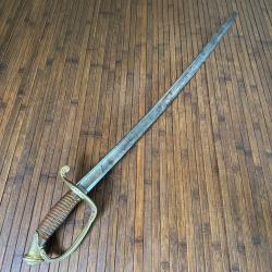 SABRE D'OFFICIER D'INFANTERIE 1845/55 MANUFACTURE DE KLINGENTHAL
