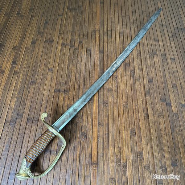 SABRE D'OFFICIER D'INFANTERIE 1845/55 MANUFACTURE DE KLINGENTHAL