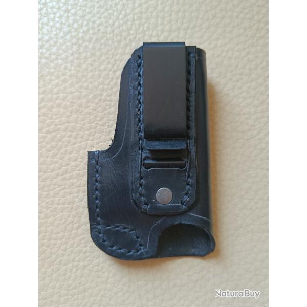 Holster en cuir, droitier, IWB (Inside) pour PA Browning Baby calibre 6.35