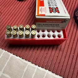10 munitions 284 Winchester 150gr power point