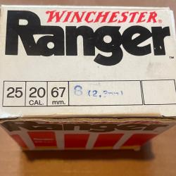 24 Cartouches Winchester Ranger 20/67 N°8