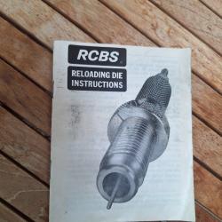 Documentation mode d'emploi rechargement outils RCBS