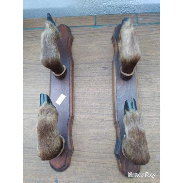 Porte fusil deux armes patte de cerf