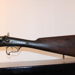 fusil a percussion centrale ,a chien extérieurs  Type Lefaucheux Cal 12/65