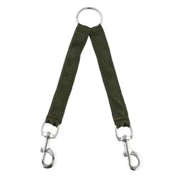 Accouple Nylon Vert - Résistant et Confortable - Pour le Transport Sécurisé de Chiens trois chiens