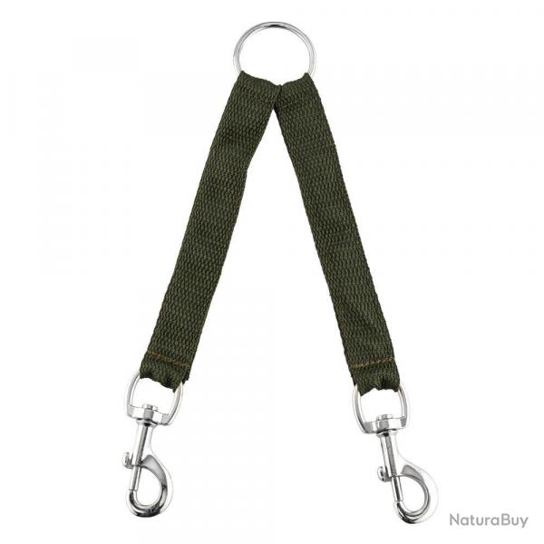 Accouple Nylon Vert - Rsistant et Confortable - Pour le Transport Scuris de Chiens trois chiens