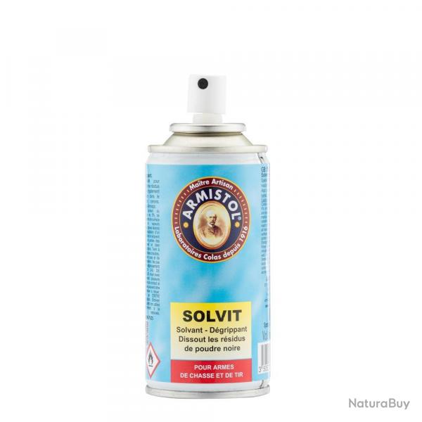 Spray Solvant Armistol Solvit - Nettoyage Efficace - Protection Durable - Entretien Armes et Matrie