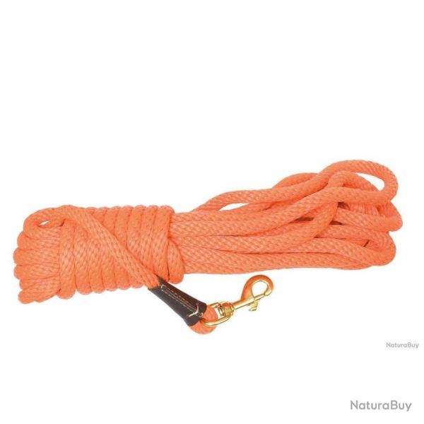Longe d Entranement pour Chien Mendota Pet - 9 m Orange - Diamtre 1 cm - Rsistante et Scurise