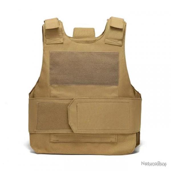 Gilet tactique lger et impermable - kaki - LIVRAISON GRATUITE