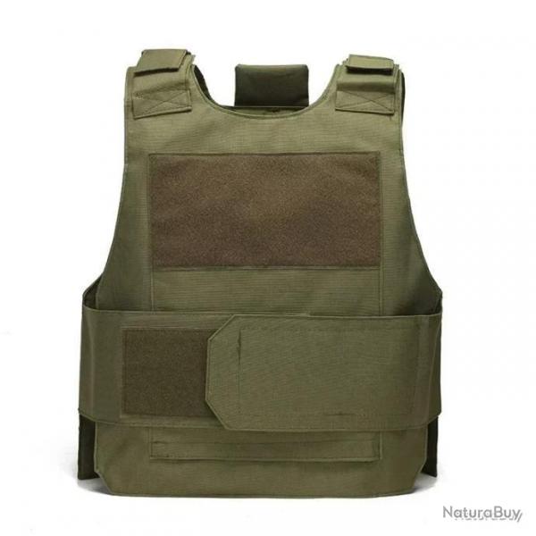 Gilet tactique porte plaques - vert - LIVRAISON GRATUITE