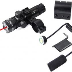LASER TACTIQUE AVEC INTERRUPTEUR DÉPORTÉ + 2 MONTAGES (8 ET PICATINNY 20MM)