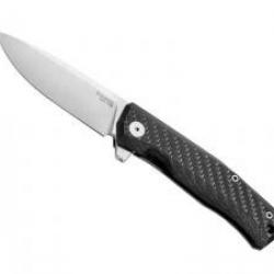 Couteau Lionsteel MYTO lame acier M390 Bohler satiné +manche fibre de carbone