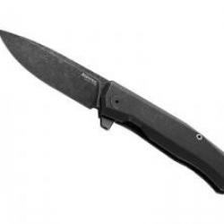 Couteau Lionsteel MYTO lame acier M390 Bohler satiné  avec finition « blackwash »