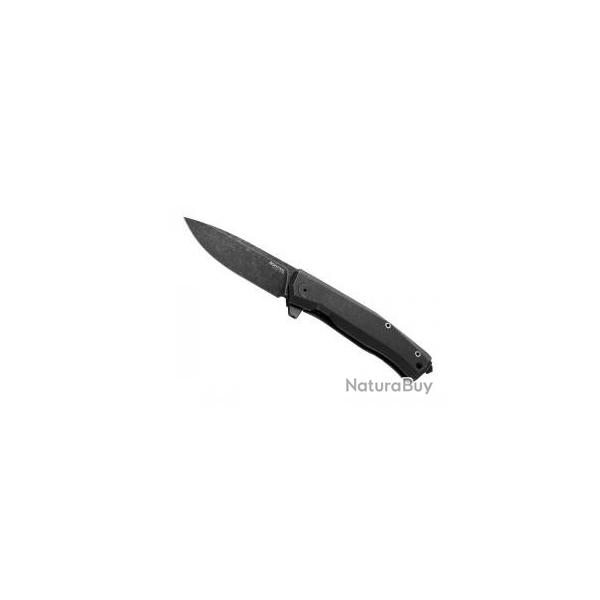 Couteau Lionsteel MYTO lame acier M390 Bohler satin  avec finition  blackwash 
