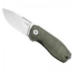 Couteau Lionsteel NANO lame acier CPM MagnaCut satiné +manche micarta vert