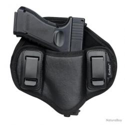 Holster universel pour port dissimulé - cuir noir - LIVRAISON GRATUITE