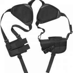 Holster d'épaule pour gaucher ou droitier avec 2 porte-chargeurs - LIVRAISON GRATUITE