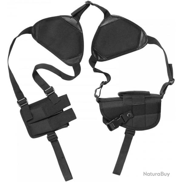 Holster d'paule pour gaucher ou droitier avec 2 porte-chargeurs - LIVRAISON GRATUITE
