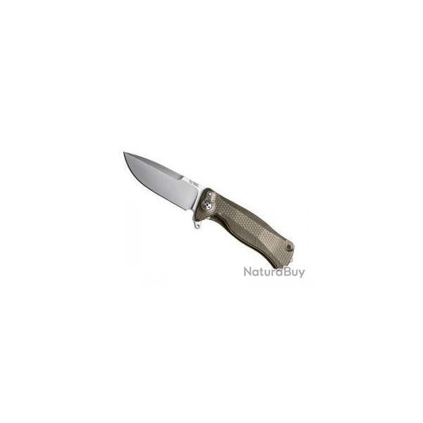 Couteau Lionsteel SR11 lame acier Sleipner satin +manche titanium 6AL4V bronz +tui
