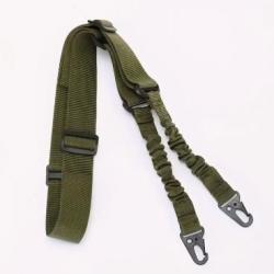Sangle fusil de chasse 2 points de couleur KAKI
