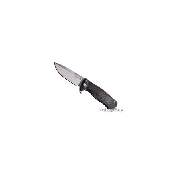 Couteau Lionsteel SR11 lame acier Sleipner satin +manche aluminium noir