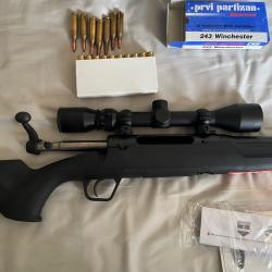 Carabine a verrou Savage Axis + Lunette Weaver 3-9x40 - Cal.243win