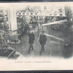 CPA - Marine Militaire -A bord du " Courbet ",le Commandant Pottier - N°3730