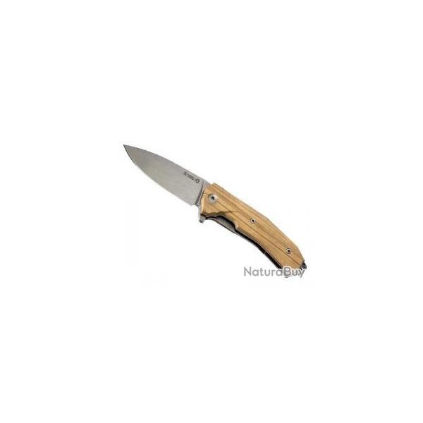 Couteau Lionsteel KUR lame acier Sleipner finition  stonewashed 