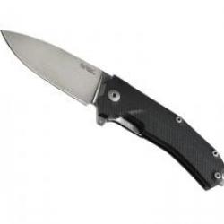 Couteau Lionsteel KUR lame acier Sleipner finition « stonewashed » +manche G10