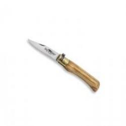 Couteau OLD BEAR taille XS lame acier 1.4060 avec manche en olivier