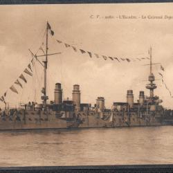 CPA - Marine Militaire - L'Escadre- Le Cuirasse Dupetit -Thouars - N°3242