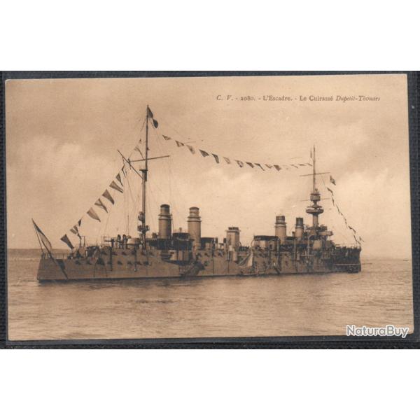 CPA - Marine Militaire - L'Escadre- Le Cuirasse Dupetit -Thouars - N3242