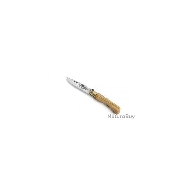 Couteau OLD BEAR taille M lame acier 1.4060 avec manche en olivier