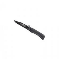 Couteau Old Bear Total Black taille XS lame acier 1.4060 revêtement PTFE noir manche en bois d'ayous