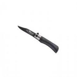 Couteau Old Bear Total Black taille XS lame acier 1.4060 revêtement PTFE noir +virole en laiton