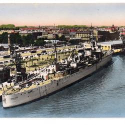 CPA - Marine Militaire - PORT AUTONOME DE BORDEAUX Le Croiseur " DUGUAY - TROUIN "  - N°3735